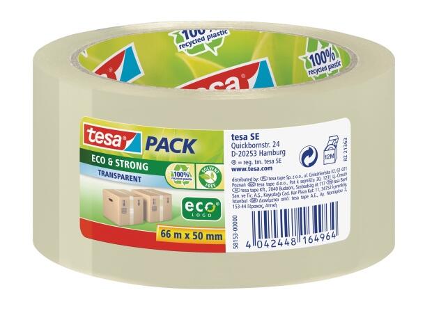 Emballasjetape TESA Eco 50mmx66m klar 